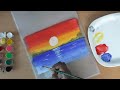 Easy painting idea for beginners  #watercolorpainting #postercolour #gouache #acrylicpainting