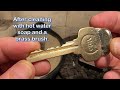 Casting a key that works in a lock.
