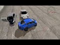 WDAMAGE crashing my blue Tesla Model S with floating wheels