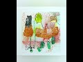 Abstract Mixed Media Art Demonstration