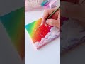 Acrylic Mini Canvas Painting of Rainbow 🌈 #shorts #art #painting #youtubeshorts