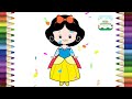 How to Draw Cute Snow White Step by Step | Snow White Drawing