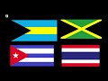 Welche Flagge gehört nicht zum Kontinent? (Flaggen-Quiz #30)