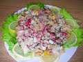 Salad with tuna, hot pepper and lemon juice