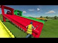 LOADER OF COLORS! GRASS LOADING with CAT BACKHOE LOADERS! Farming Simulator 22