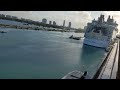 Fueling a cruise ship