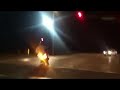 Honda CB750 Nighthawk rolling burnout