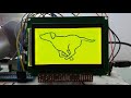 128x64 graphic LCD with ST7920 chip controlled by Raspberry Pi 3