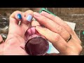 DIP POWDER NAILS | SHORT NATURAL NAILS | SHARK WEEK NAILS | STAMPING OVER DIP POWDER