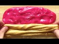 Slime Coloring with Makeup! Mixing Red, Yellow + Blue Lipsticks into Clear Slime! Satisfying ASMR!