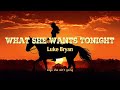 What She Wants Tonight - Luke Bryan | Country Music 2024 #topcountries #newcountrymusic