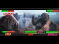 Godzilla x Kong The New Empire Final Battle Scene With Healthbars!