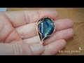 Wire wrap pendant tutorial 'River' Kelly Jones.