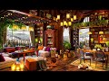 Smooth Jazz Instrumental Music & Cozy Bookstore Cafe Ambience ☕ Relaxing Jazz Music for Study, Work