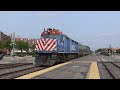 Metra Evening rush hour at Arlington Heights (45) ft. UP Grain Train w/ KCS