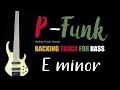 Cosmic Funk Backing Track For Bass (Em)