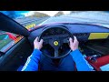 Ferrari F40 Straight Pipe Tubi LM Exhaust Autobahn POV + Tunnel Sound