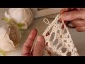 Crochet table runner for beginners | رانر كروشيه بتكرار سطر واحد