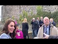 William Prince of Wales meeting school children in Carrickfergus on 6 October 2022