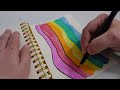 5 Very Easy Sketchbook Ideas 🤔 Paint, Pens & Neocolor #sketchbook