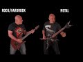 Rock VS Metal (Guitar Riffs Battle)