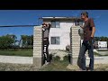 Amazing Backyard Transformation - Building a Fence 5 times faster DIY. New technology. Ep3
