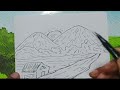 land scape nature drawing 🎬 🎞️👌