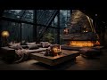 Gentle Rain and Fire Sounds for Sleeping | Sleep, Meditate, Study, Relax, Stress Relief.