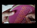 Hand embroidery for beginer/hand stitch/beautiful embroidery/সুন্দর সালাই