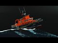 Making Life boat sailing in rough seas - 1/72 RNLI Severn Class