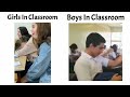 girls vs boys in classroom