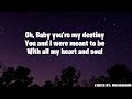 Destiny - Jim Brickman (Official Lyrics Video)