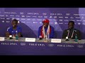 GRANT HOLLOWAY WINS 110M HURDLES OLYMPIC GOLD, DANIEL ROBERTS SILVER | FULL PRESS CONFERENCE