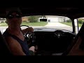 Cammed out 1955 Chevy 150 street rod gittin' sideways in 2nd gear