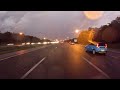 Driving Into Powerful Thunderstorm Over Tampa, Florida