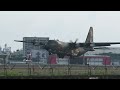 高雄小港機場飛機起降(cc字幕)、軍用運輸機低空飛越、🚒機場消防出動（2022/06/22）Plane spotting at Kaohsiung International Airport