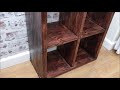 DIY Handmade Cube Storage Unit Build, How to make a homemade Cube Side Cabinet - Woodworking