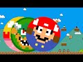 Can Mario beat the 9999 Goombas trying to Stop? | Game Animation