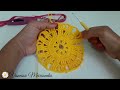 🌼 Caminho de Mesa em Crochê 1/2 . Tutorial Por Vanessa Marcondes.