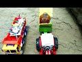 Tata Truck And Bus Accident Help By King Cobra Snake | Crane | Bruder Tractor | Toy video | CS Toy