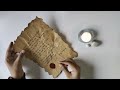 DIY Vintage Paper I Wax seal I Easy Tutorial using coffee I Luna Joy