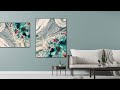 WOW MONOCHROMATIC BACKGROUND WITH DELICIOUS POP~WINNER WINNER CHICKEN DINNER~fluid art acrylic art