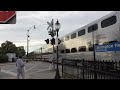 RARE* Metra Evening rush hour at Arlington Heights (8) ft.5 F59PHI, BNSF leads Grain,& UP local!