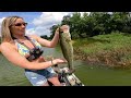 Fishing for 15lb Bass w/ Topwater in HIDDEN Trophy Pond!