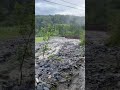 Flooded road in St. Johnsbury, Vermont