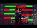 Top 10 BEST Five Nights at Freddy's vs FIGHT Animations WITH Healthbars
