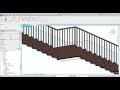 Revit Tutorial (Day 131) - Stairs with Middle Support and Glass Railing