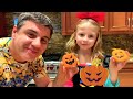 Nastya Plays Halloween Trick or Treat Candy Haul