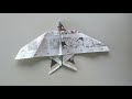 How To Make Flying Newspaper Bird. Origami Bird.