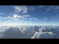 Flying above the clouds, 1 hour, no looping or cuts, no sound